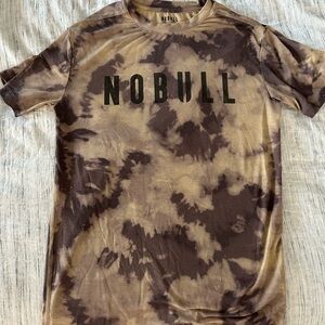 NOBULL  Short Sleeve Tie-Dye Tee - Brown and Black